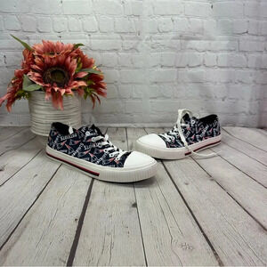 foco fanhood canvas sneakers new england patriots NFL women's sz 10 football